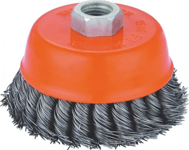 Щетка для УШМ КРАТОН чашечная (круч. проволока 0,5 мм) d100 мм M14 1 11 02 016