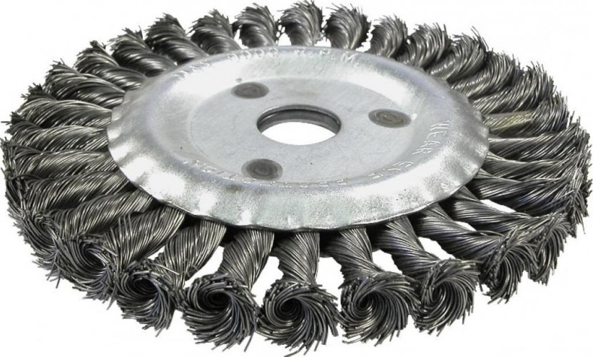 Щетка для УШМ КРАТОН дисковая усиленная d125х22,2 мм 1 11 02 007