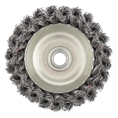 Щетка для УШМ MATRIX 100 мм, М14 "чашка", крученая проволока 0,5 мм 74628 - изображение 5