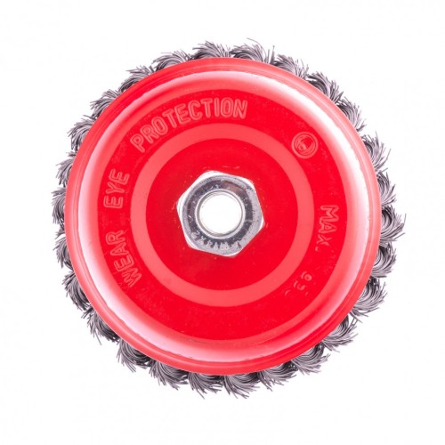 Щетка для УШМ MATRIX 125 мм, М14 "чашка", крученая проволока 0,5 мм// 74627 - изображение 3