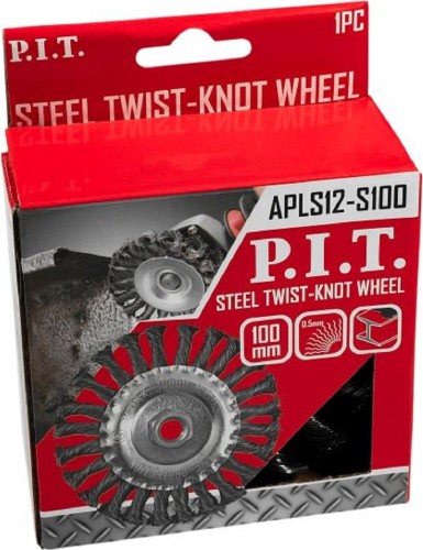 Щетка для УШМ P.I.T. APLS12-S100 витая дисковая 100x0,5мм - изображение 3