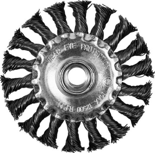 Щетка для УШМ P.I.T. APLS12-S100 витая дисковая 100x0,5мм