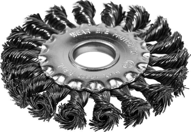 Щетка для УШМ P.I.T. APLS12-T100 витая дисковая 100x0,5мм - изображение 2