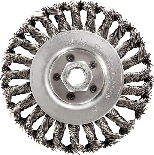 Щетка для УШМ ПРАКТИКА 175 мм, М14 радиальная, витая 242-670 - изображение 3