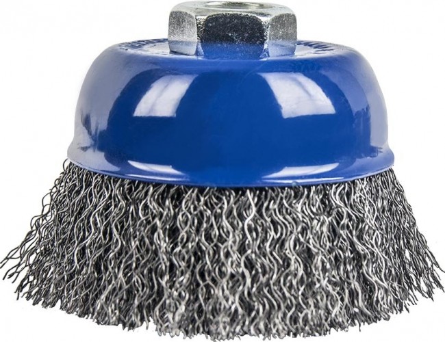 Щетка для УШМ ПРАКТИКА 75 мм М14 чашеобразная, мягкая 032-430 - изображение 4