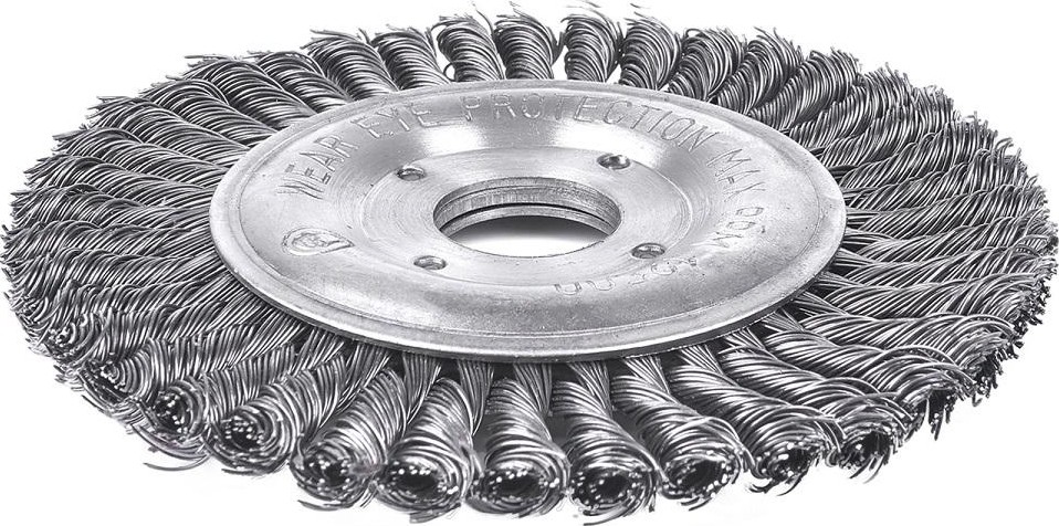 Щетка для УШМ Профоснастка № 581 Эксперт D125 мм дисковая, жгутовая, узкий шов, нерж. 20806023