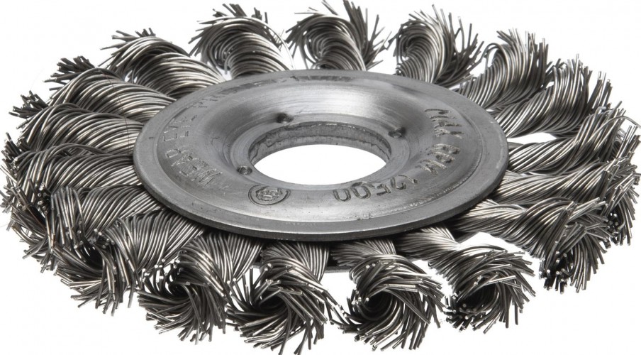 Щетка для УШМ Профоснастка № 77 Мастер D115 мм дисковая, жгутовая 20108003