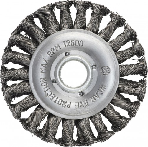 Щетка для УШМ Профоснастка № 434 Эксперт D200 d25.4 мм дисковая, двурядная жгутовая 20604004 - изображение 3