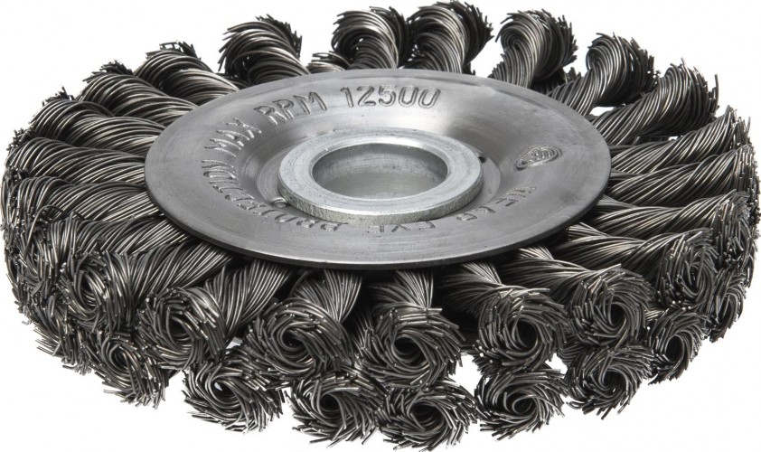 Щетка для УШМ Профоснастка № 434 Эксперт D200 d25.4 мм дисковая, двурядная жгутовая 20604004