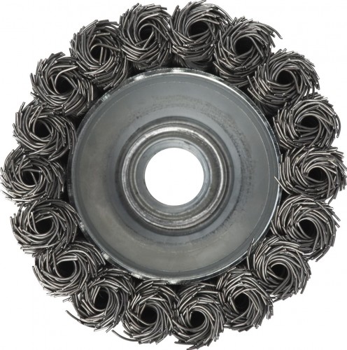 Щетка для УШМ Профоснастка № 523 Эксперт D65 мм М14*2 SS чашечная с кольцом, жгутовая (нерж) 20803001 - изображение 3