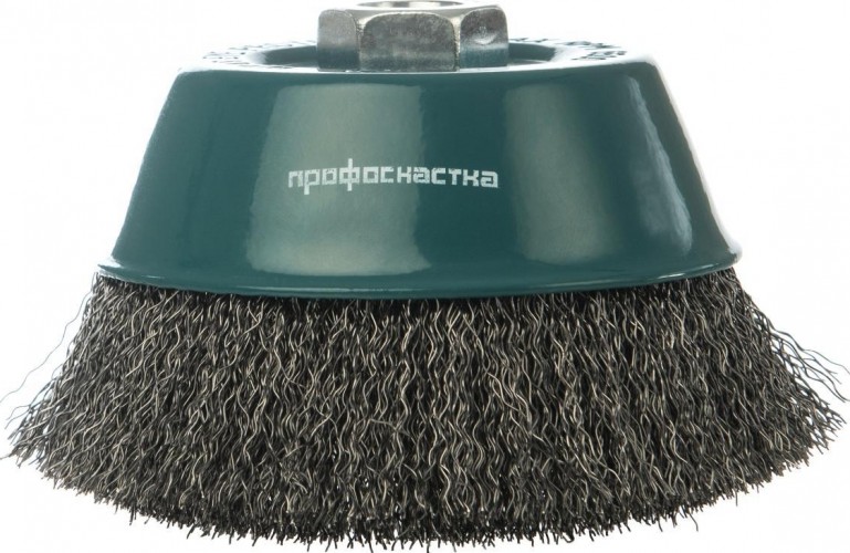 Щетка для УШМ Профоснастка № 1 Мастер D60 мм М14*2 чашечная, гофрированная 20101001