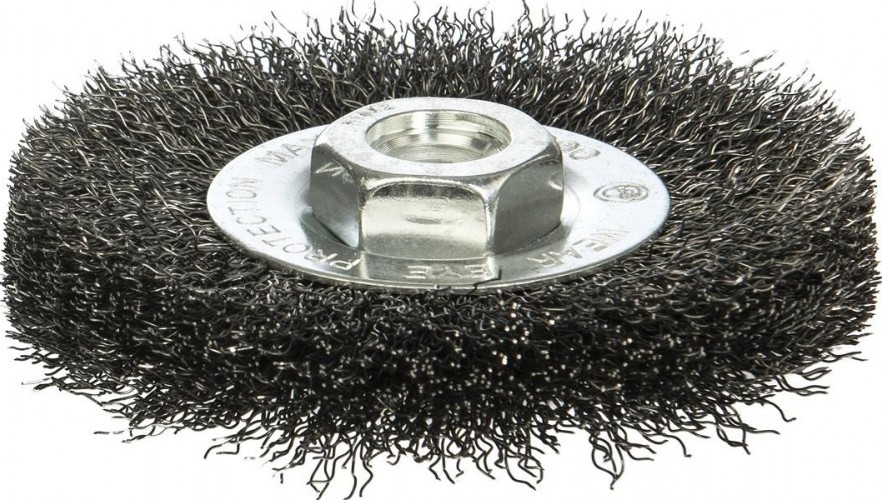 Щетка для УШМ Профоснастка № 497 D115 мм М14*2 Эксперт SS с гофр проволокой (нерж) 20804012