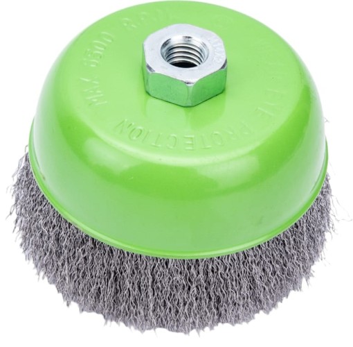Щетка для УШМ СИБРТЕХ 125 мм, М14 "чашка", витая проволока 0,3 мм// 746067