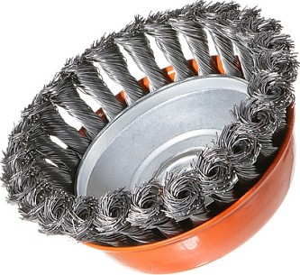 Щетка для УШМ Sturm 5 240 204 чашка м14, d125мм, витая стальная проволока 5240204 - изображение 3