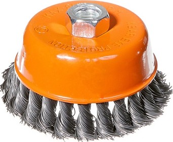 Щетка для УШМ Sturm 5 240 203 чашка м14, d100мм, витая стальная проволока 5240203