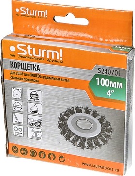 Щетка для УШМ Sturm 5 240 701 витая стальная проволока 5240701 - изображение 5