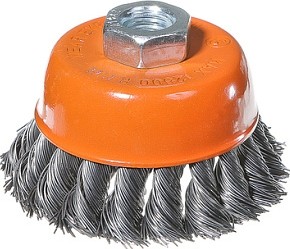 Щетка для УШМ Sturm 5 240 202 чашка м14, d75мм, витая стальная проволока 5240202