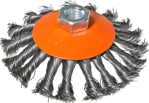 Щетка для УШМ Sturm 5 240 401 м14, d115мм,витая.стальная проволока 5240401