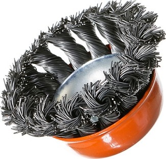 Щетка для УШМ Sturm 5 240 201 чашка м14, d65мм, витая стальная проволока 5240201 - изображение 2