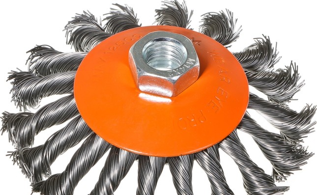 Щетка для УШМ Sturm 5 240 401 м14, d115мм,витая.стальная проволока 5240401 - изображение 3