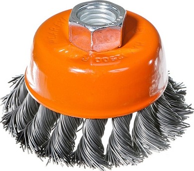 Щетка для УШМ Sturm 5 240 201 чашка м14, d65мм, витая стальная проволока 5240201