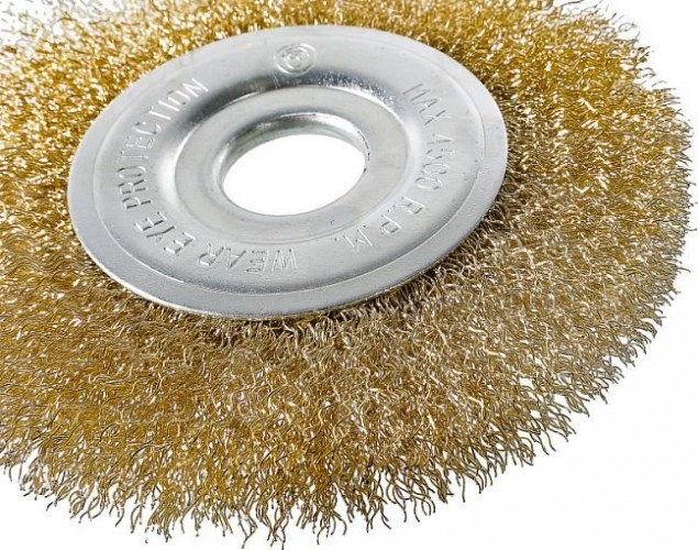 Щетка для УШМ Sturm 5 241 402 латунированная волнистая проволока 5241402 - изображение 3