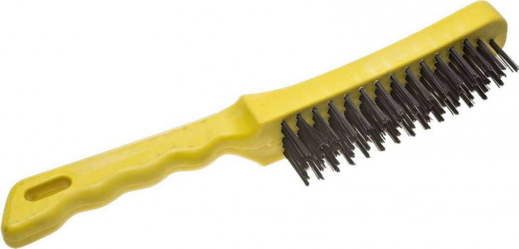 Щетка и скребок STAYER MASTER проволочная стальная с пластмассовой ручкой, 5 ряд 35015-5