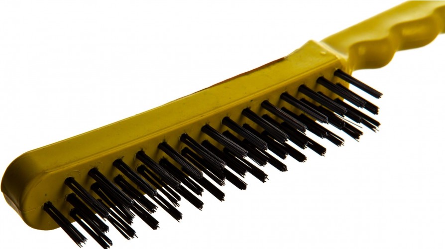 Щетка и скребок STAYER MASTER проволочная стальная с пластмассовой ручкой, 3 ряд 35015-3 - изображение 4