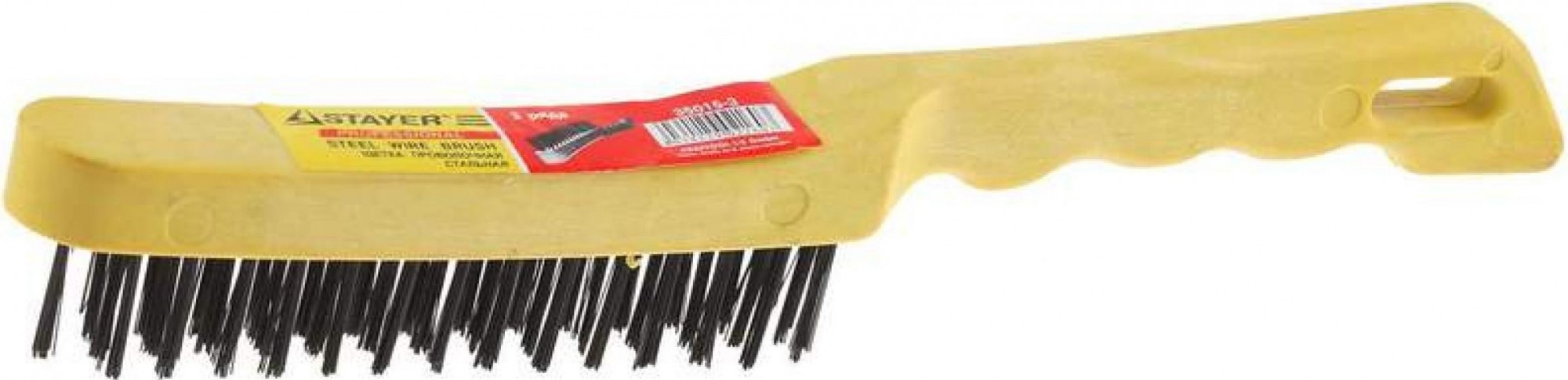 Щетка и скребок STAYER MASTER проволочная стальная с пластмассовой ручкой, 5 ряд 35015-5 - изображение 4