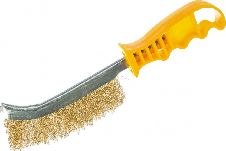 Щетка и скребок STAYER PROFESSIONAL ручная, однорядная, витая стальная проволока 0,3мм 3509