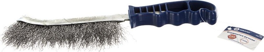 Щетка из стальной проволоки Кобальт 240 мм пластмассовая ручка 248-726 248-726 - изображение 2