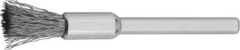 Щетка кистевая ЗУБР нержавеющая сталь, на шпильке, d 5х3,2мм, L 42мм 35932