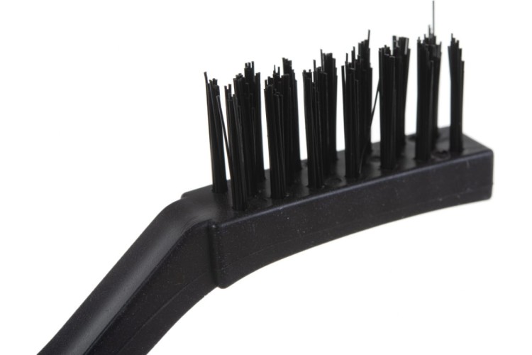 Щетка металлическая MATRIX 3 шт набор щеток, с пластмассовой ручкой, малые 74860 - изображение 3