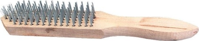Щетка металлическая Sparta 6 6-рядная с деревянной ручкой 748265