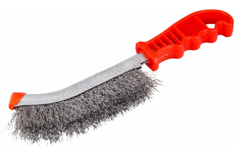 Щетка NORGAU  с пластиковой рукояткой стальная проволока 087602102