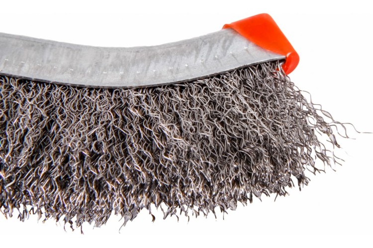 Щетка NORGAU  с пластиковой рукояткой стальная проволока 087602102 - изображение 2