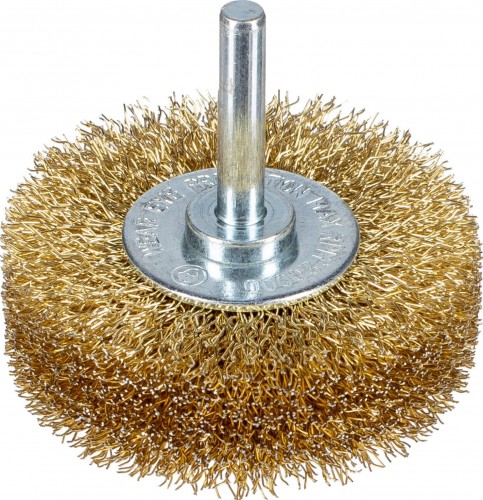 Щетка обдирочная для дрели Профоснастка № 861 хв 6 мм D 80х19 мм дисковая, гофриров. сталь 20212061