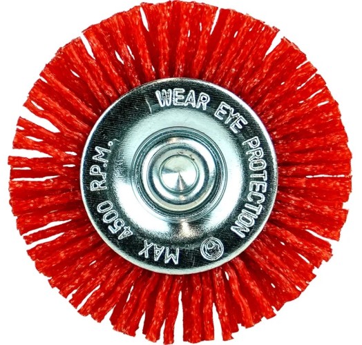 Щетка обдирочная для дрели BERGER BG1737 абразивный нейлон 1.2 мм, P80, d 50 мм, хвостовик