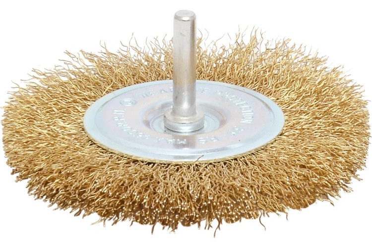 Щетка обдирочная для дрели Cutop Profi тип "Плоская" витая проволока 0,3 мм, 38 мм 82-536