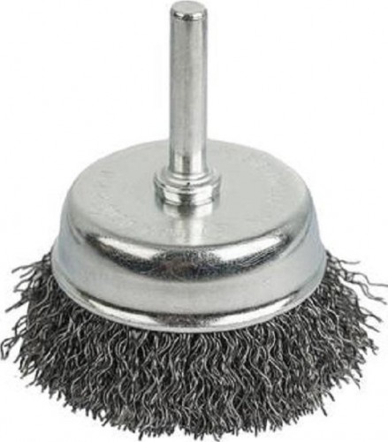 Щетка обдирочная для дрели ПРАКТИКА чашеобразная мягкая D-75 мм , хвост 6 мм 032-584 032-584