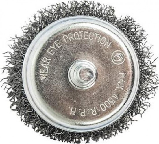 Щетка обдирочная для дрели ПРАКТИКА чашеобразная мягкая D-63 мм , хвост 6 мм 773-415 773-415 - изображение 3