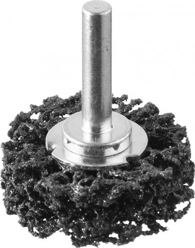 Щетка обдирочная для дрели ЗУБР ПРОФЕССИОНАЛ нейлоновая проволока с абразивным покрытием 35162-038_z01