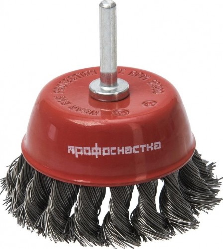 Щетка обдирочная для дрели Профоснастка № 461 Эксперт хв 6 мм D75 мм жгутовая 20705001
