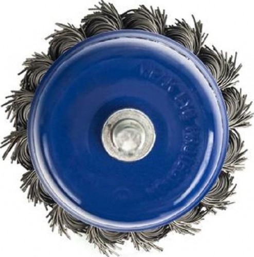 Щетка обдирочная для дрели ПРАКТИКА чашеобразная витая D-75 мм , хвост 6 мм 032-560 032-560 - изображение 3