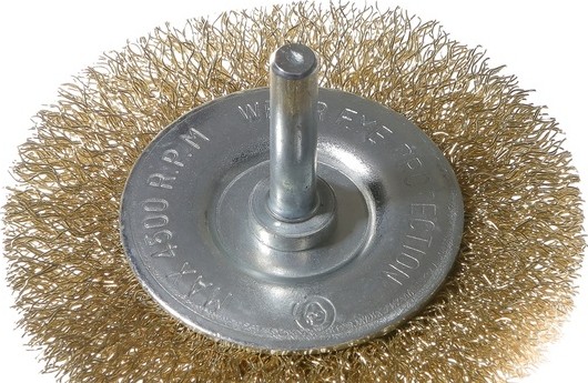 Щетка обдирочная для дрели Sturm 5 240 603 радиальная мягк., латун.волн.проволока 5240603 - изображение 3