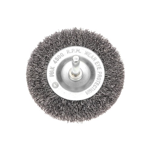 Щетка обдирочная для дрели Kranz KR-91-1245 дисковая витая проволока, 75мм - изображение 2