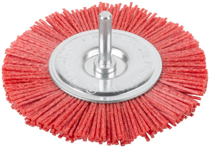 Щетка обдирочная для дрели Cutop Profi тип "Плоская" нейлон, 100 мм 82-545