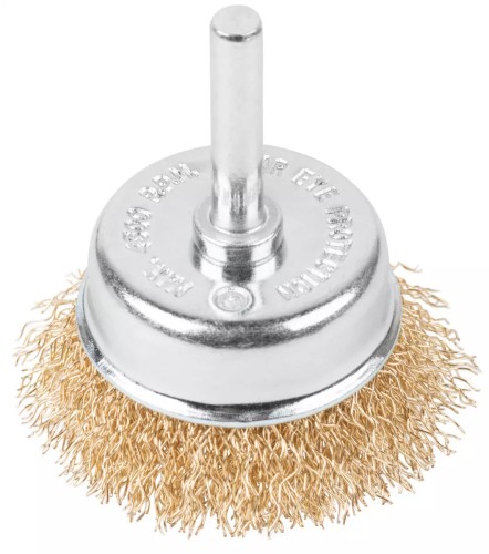Щетка обдирочная для дрели Cutop Profi тип "Чашка" витая проволока 0,3 мм, 50 мм 82-533