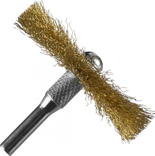 Щетка обдирочная для дрели ЗУБР ПРОФЕССИОНАЛ набор щеток дисковых витая проволока 0,3мм, 5 шт 3521-H5_z02 - изображение 2