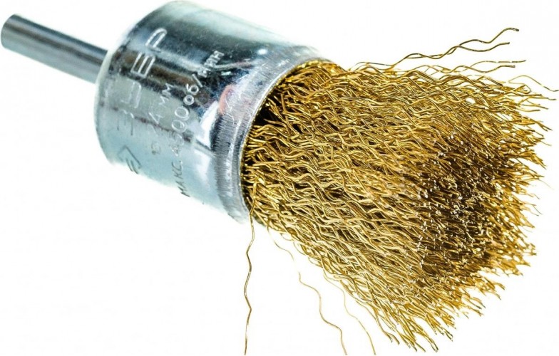 Щетка обдирочная для дрели ЗУБР ПРОФЕССИОНАЛ набор щеток кистевых витая проволока 0,3мм, 2шт 3532-H2_z02